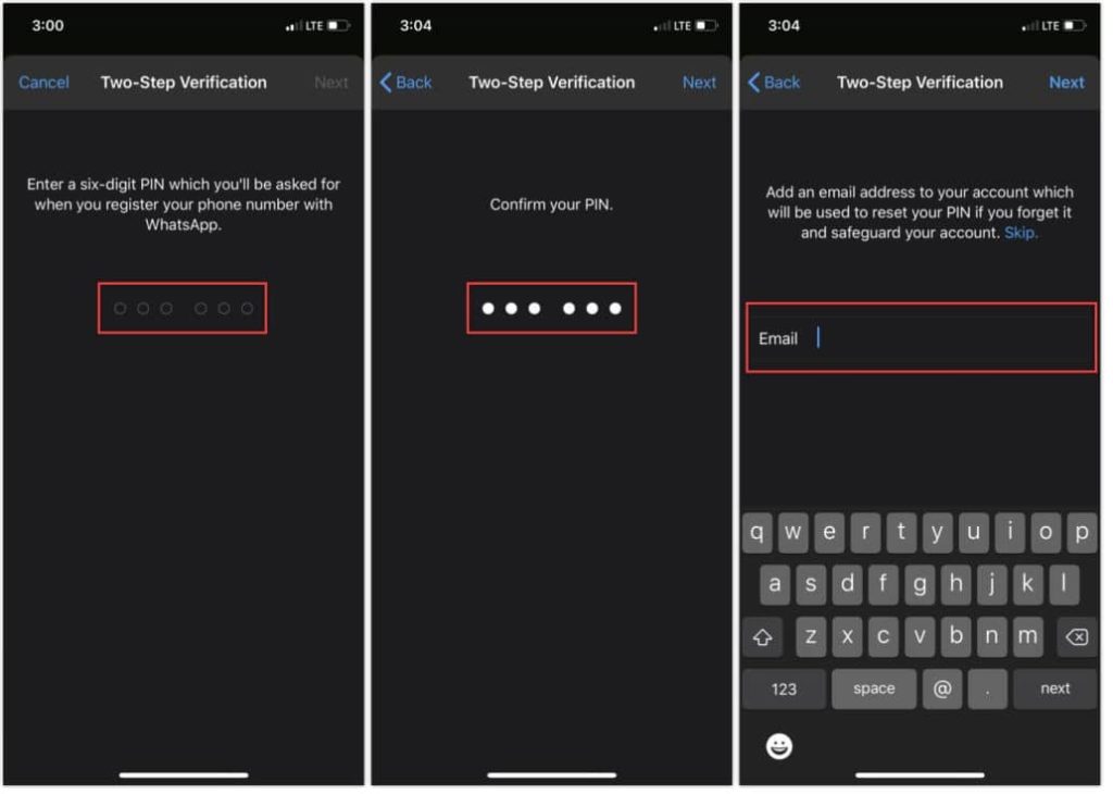 Activate Two-Step Verification