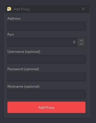 Add Proxy on this Apps