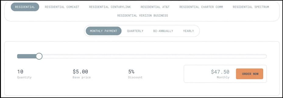 Affordable and Flexible Pricing System of Anonymous-Proxies