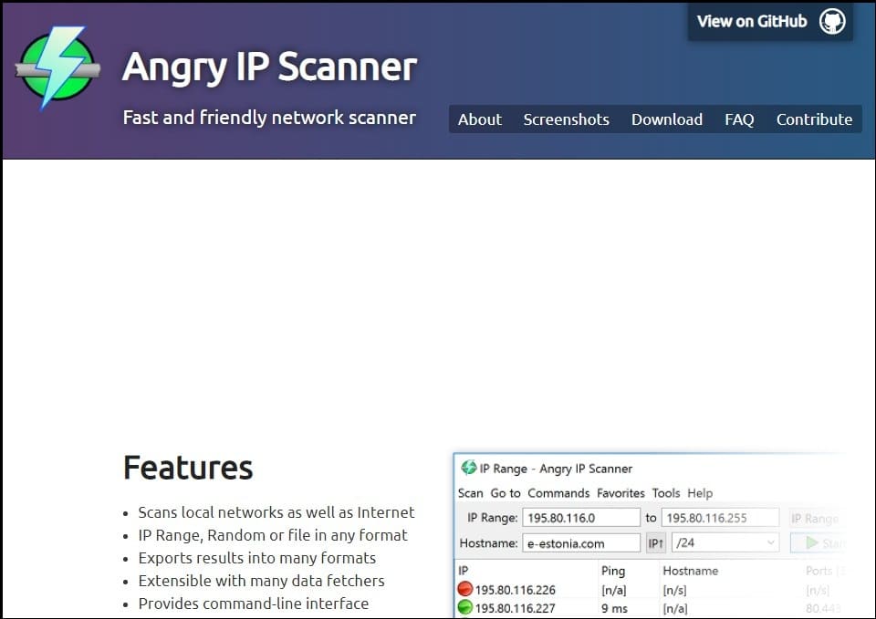 Angry IP Scanner