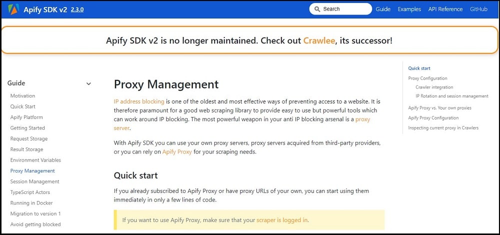 Apify SDK Overview