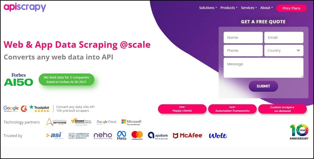 Apiscrapy Overview