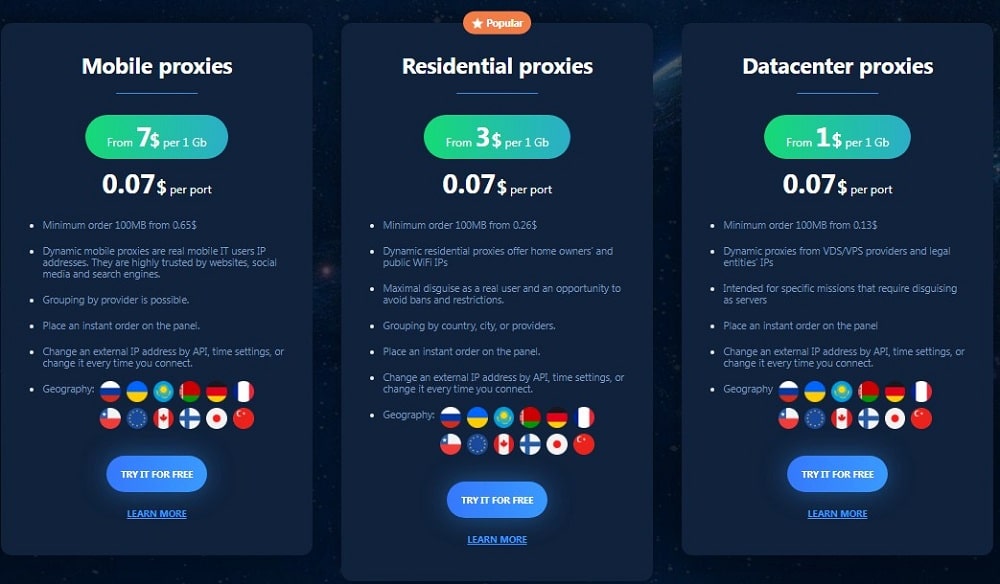 Astro Proxy Plan
