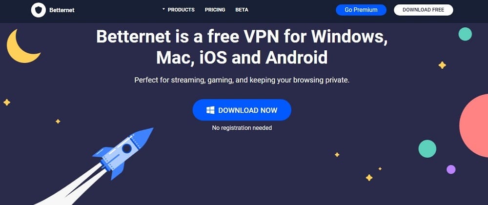 Betternet Homepage