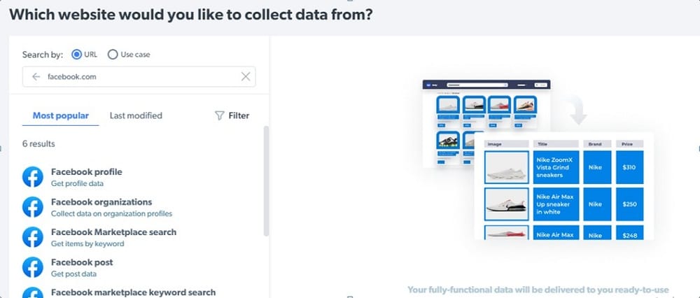 Bright Data Facebook Scraper