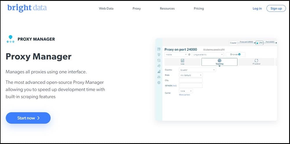 Bright Data Proxy Manager overview