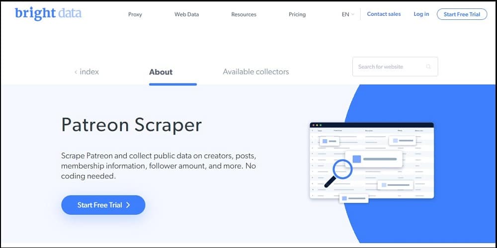 Bright Data for Patreon Scraper Overview