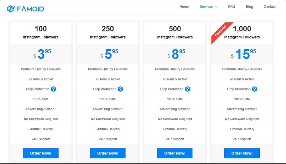 Buy Instagram Followers for Famoid