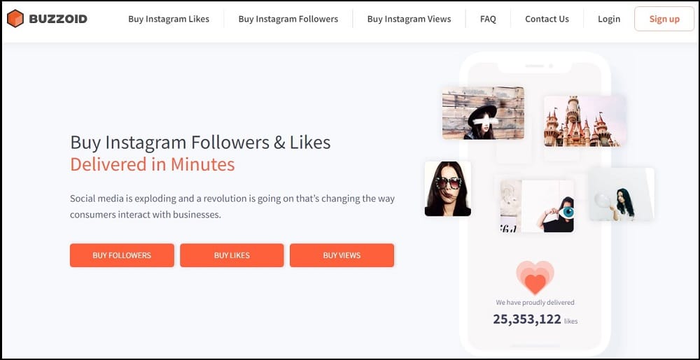 Buy Instagram Like for Buzzoid