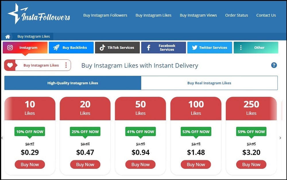 Buy Instagram Like for InstaFollowers