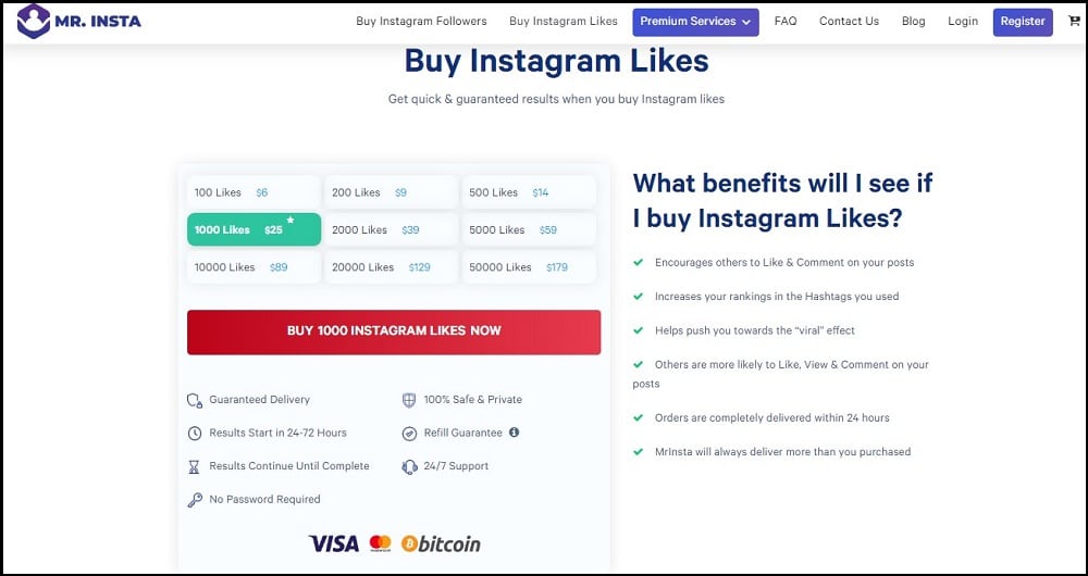 Buy Instagram Like for Mr Insta
