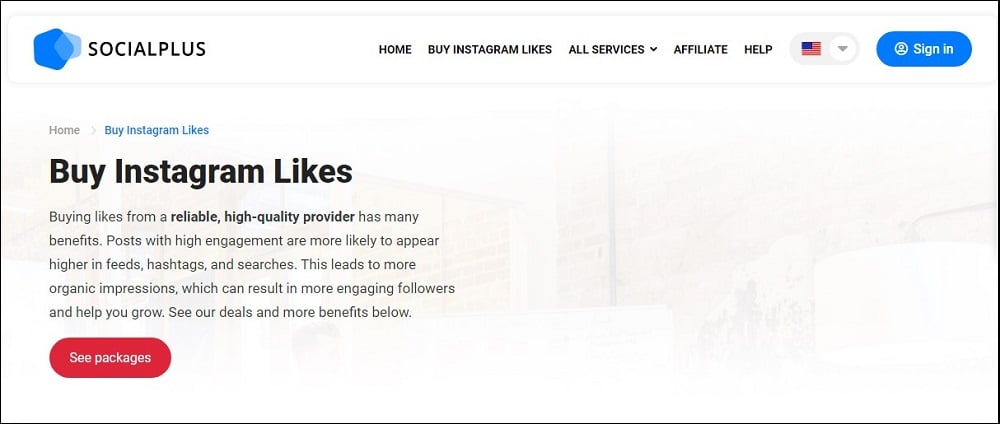 Buy Instagram Like for SocialPlus