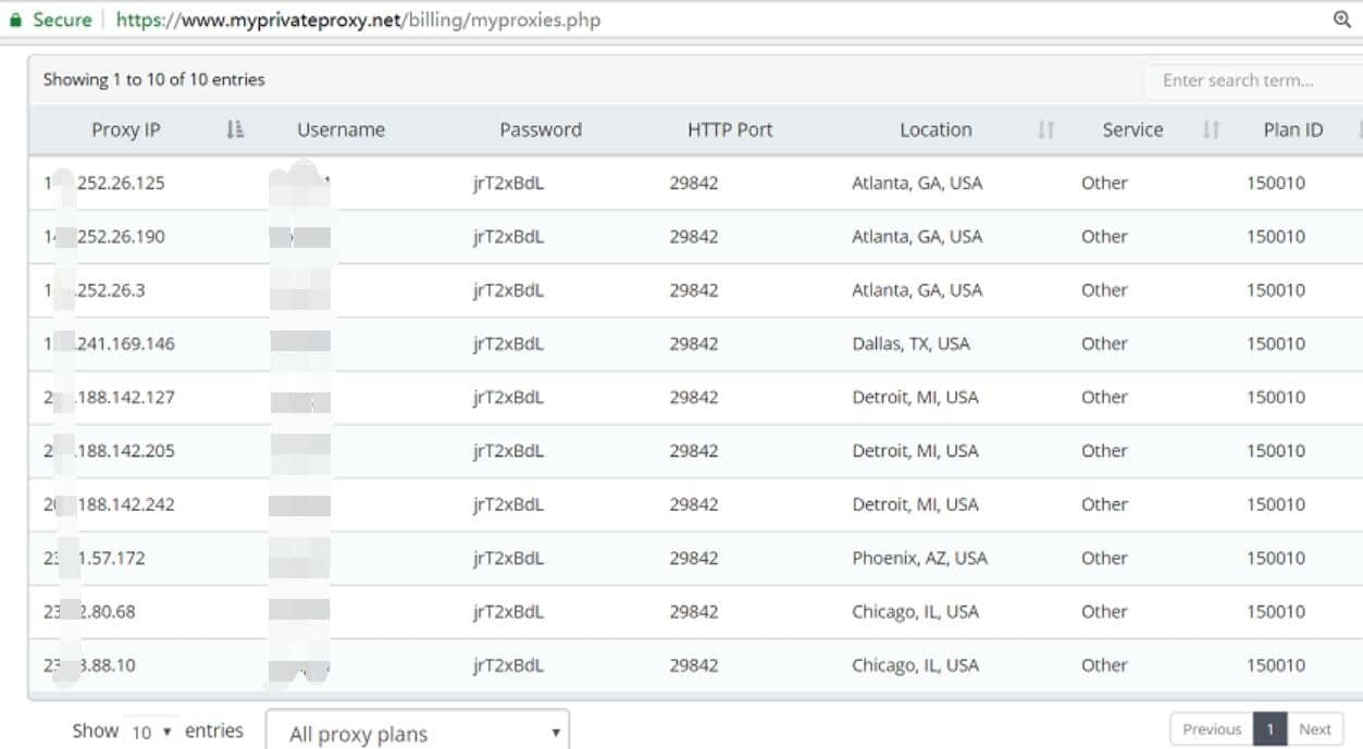 Buy Myprivateproxy to test
