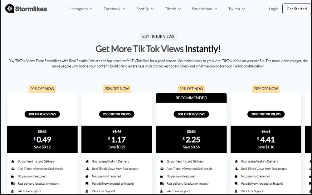 Buy TikTok Views for Stormlikes