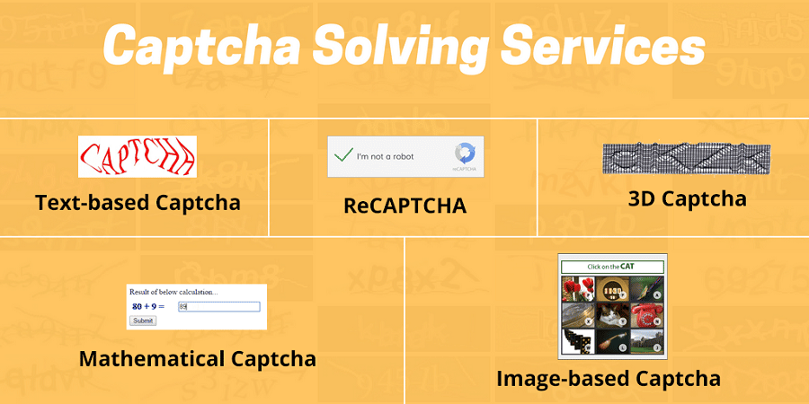 Captcha solving services