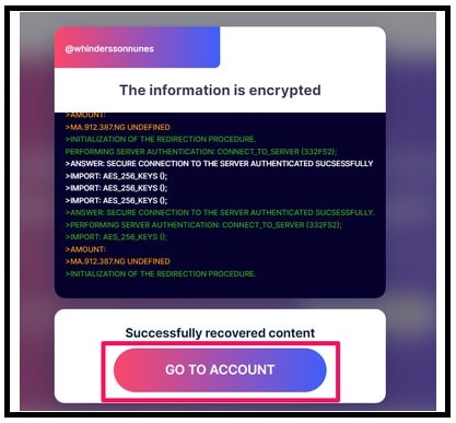 Click on the GO TO ACCOUNT