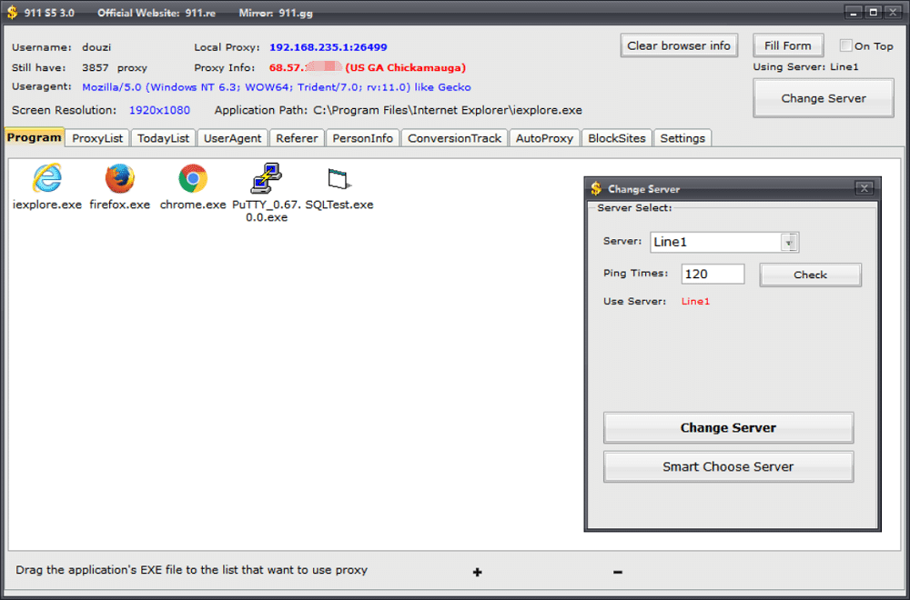 Computer Guide of 911 s5 Proxies