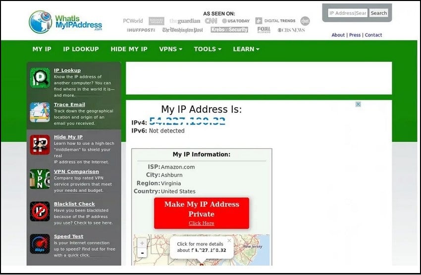 Confirm Proxy Setting