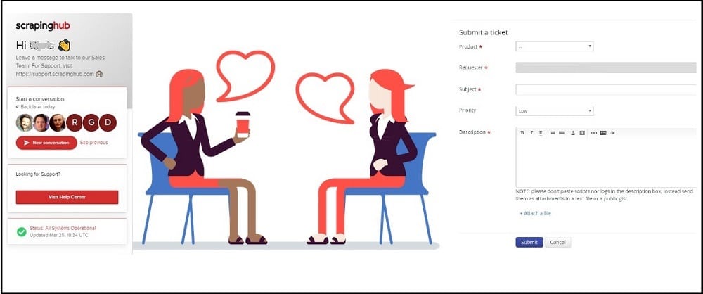 Crawlera Customer Support