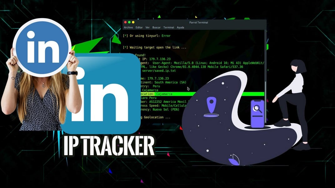 Custom IP Logger for linkedin