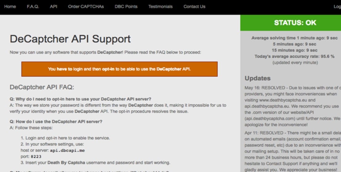 DBC API into the bot software