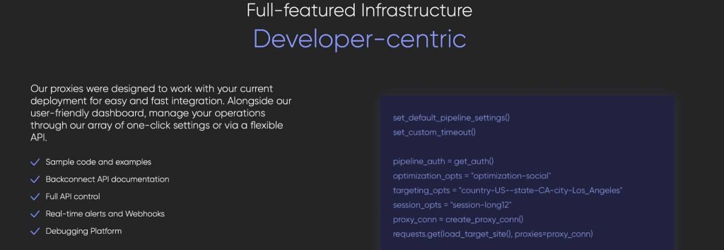 Developer-Friendly Proxy Infrastructure