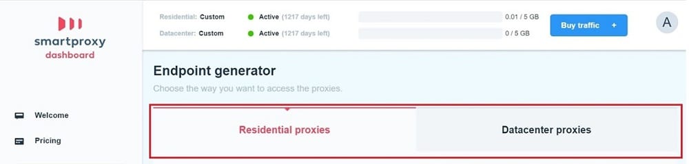 Endpoint Generator of Smartproxy