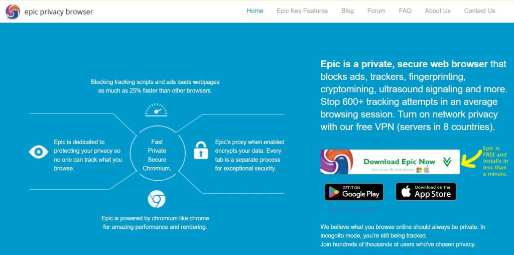 Epic Privacy Browser