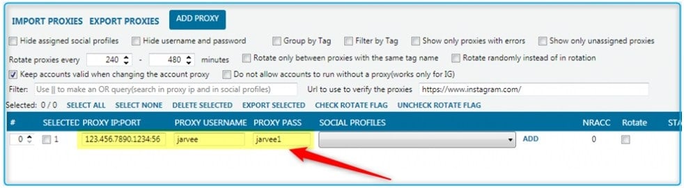 Export Proxy