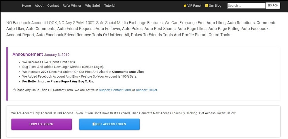 FB Vivo Liker as a Facebook Auto Liker App