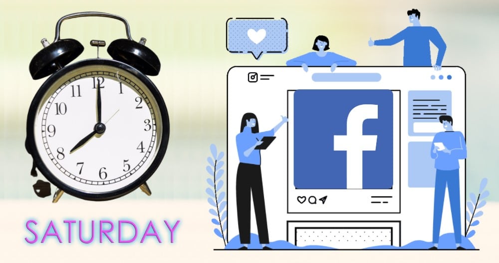 Best time to post on Facebook on Saturday