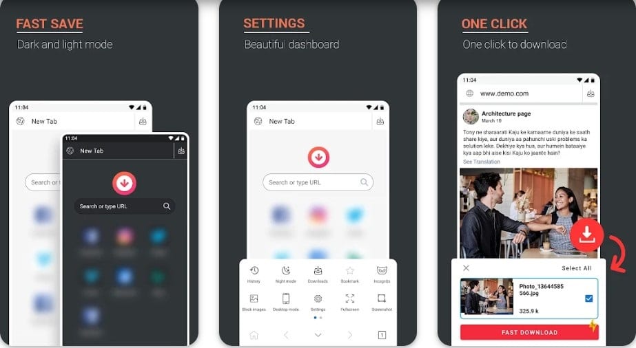 Fast save apps from Google play store