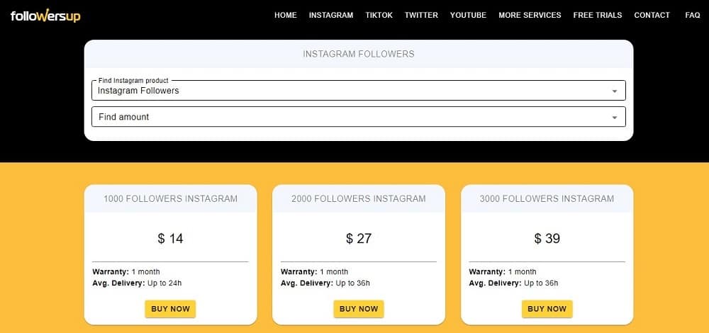 Followersup Homepage