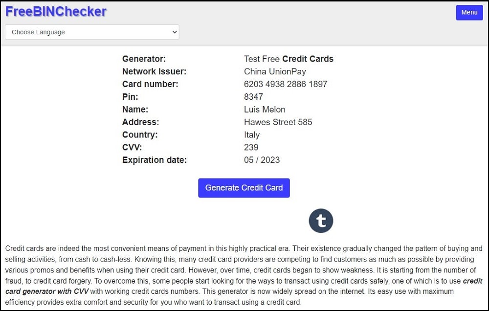 FreeBinChecker Homepage