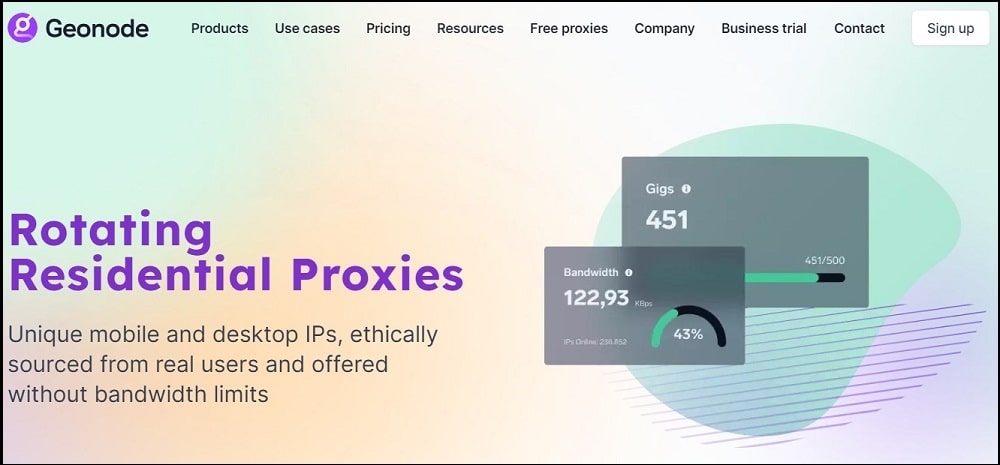 Geonode Residential Overview