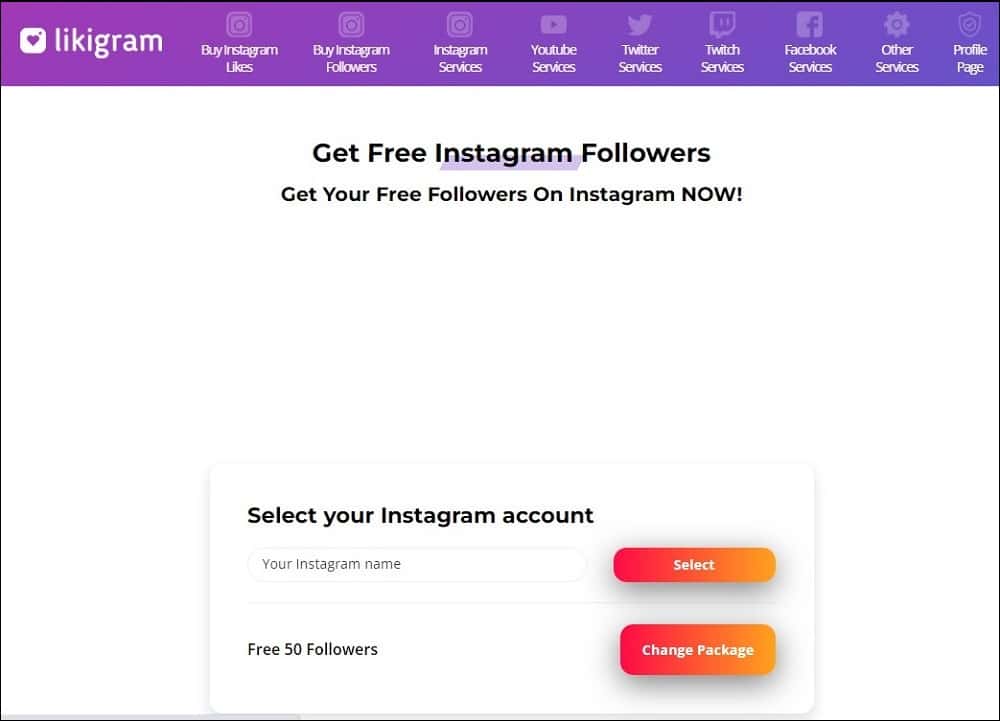 Get Free Instagram Followers for Likigram