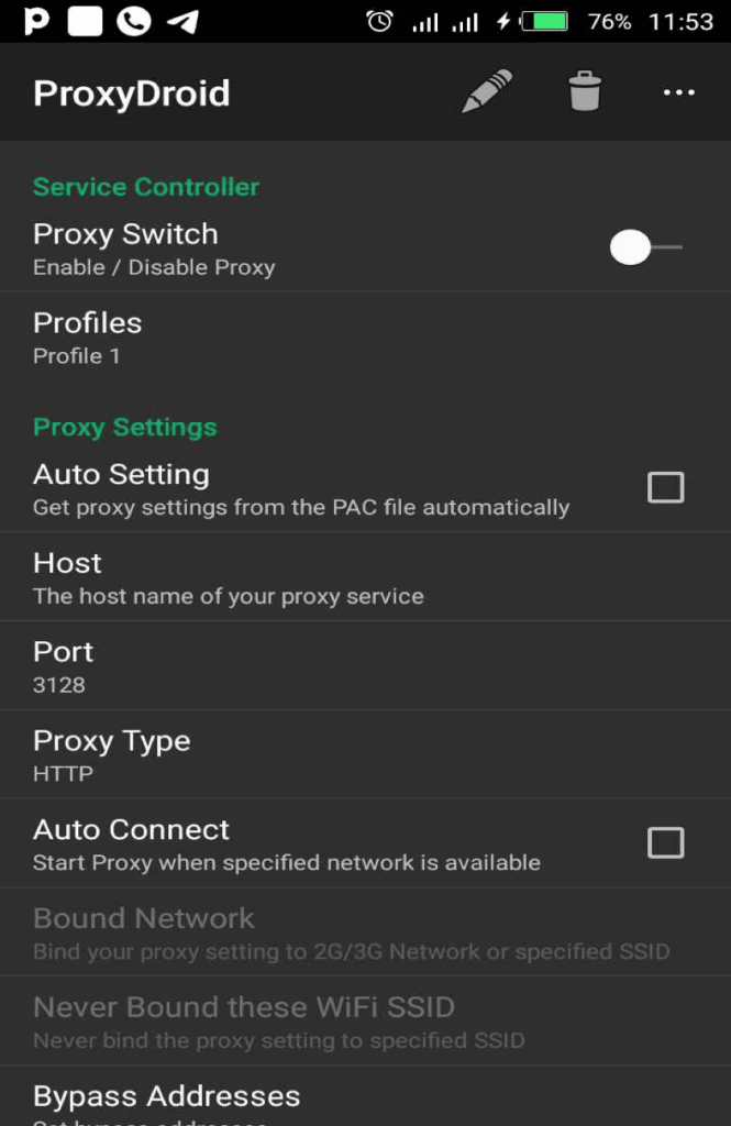 Global proxy
