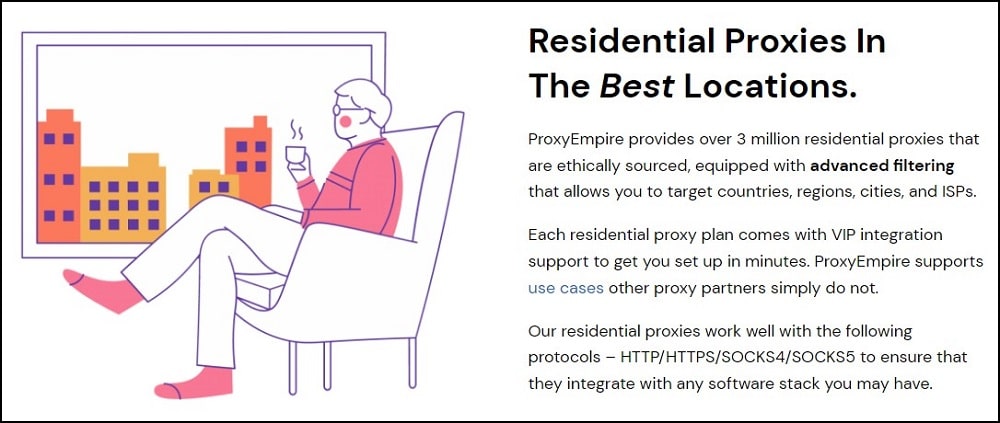 Good Location Support and Sizable IP Pool