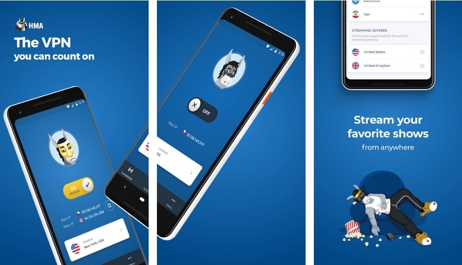 HMA VPN Proxy Homepage