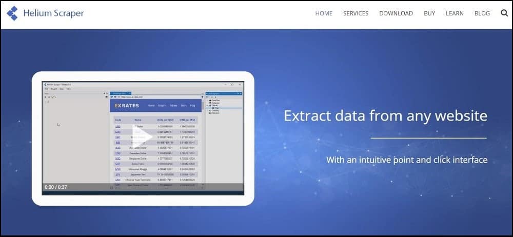 Helium Scraper Homepage