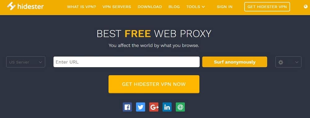 Hidester Homepage