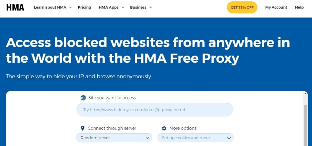 Hma Proxy Homepage