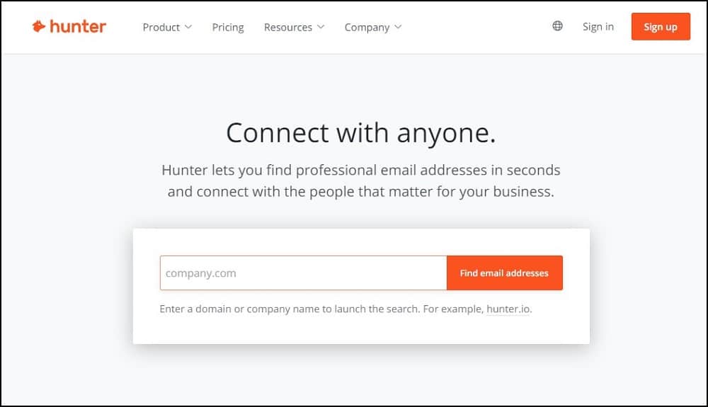 Hunter Homepage