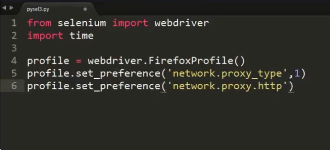 Import of Selenium Web Driver