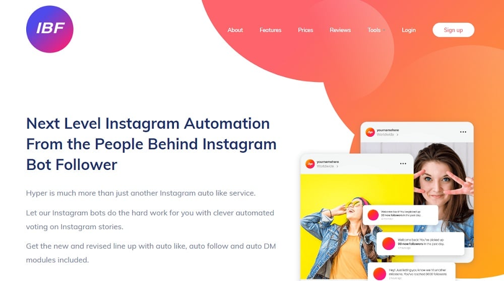 Instagram Bot Follower Home Image