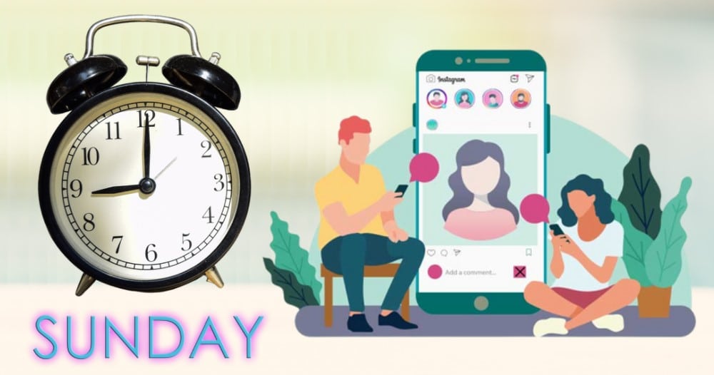 best time to post on Instagram on Sunday