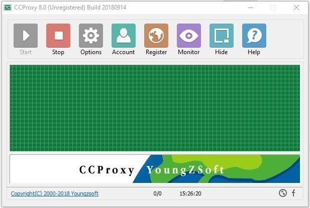 Installation and launch the proxy server