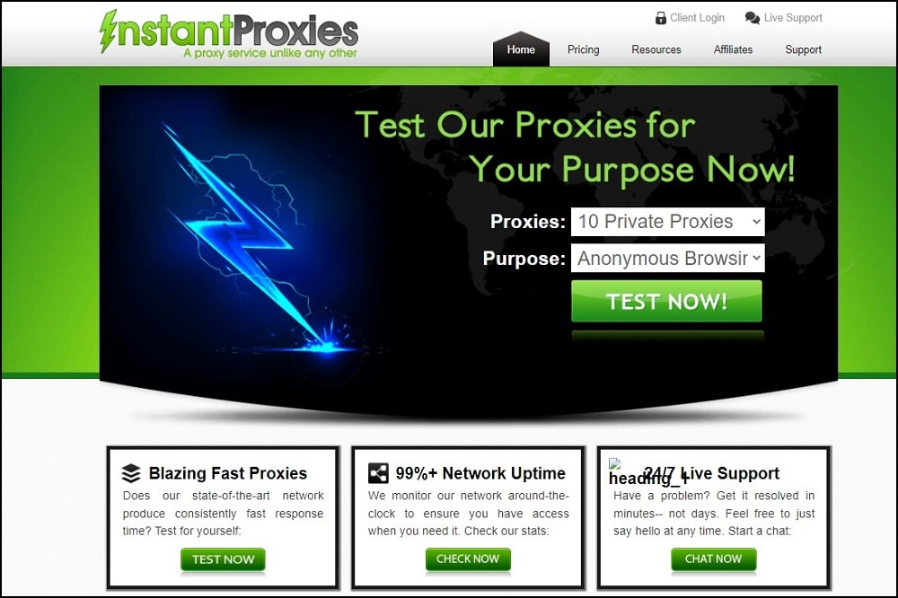InstantProxies for dedicated proxies