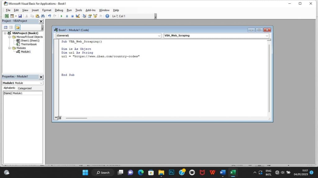 Internet Explorer Module Coding
