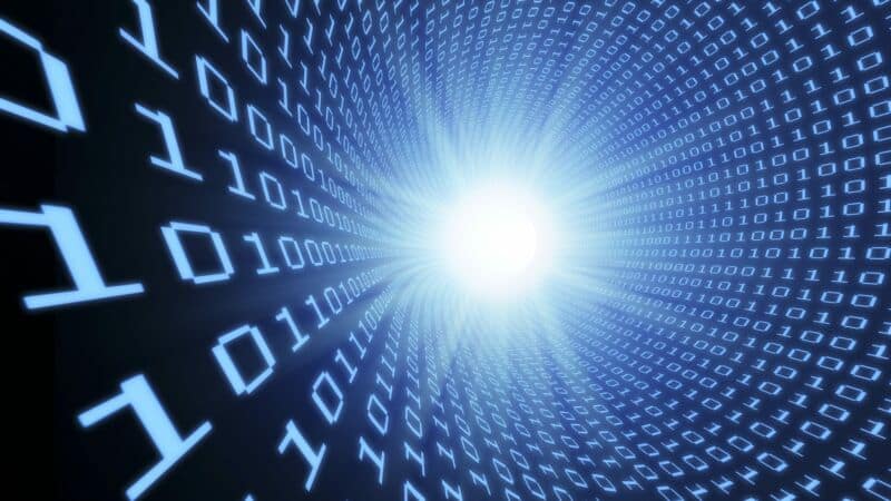 Data stream, conceptual artwork